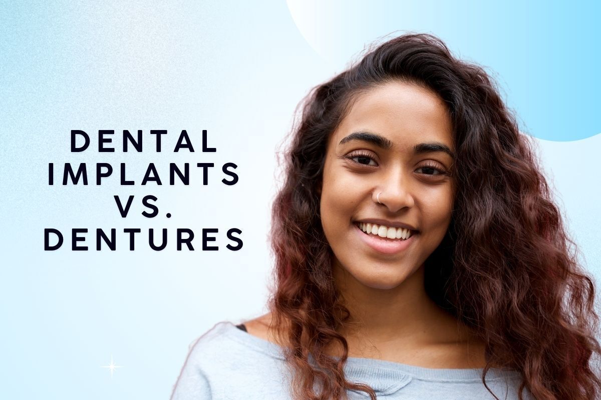 Smiling woman with healthy teeth representing dental implant and denture treatment options in Brooklyn.
